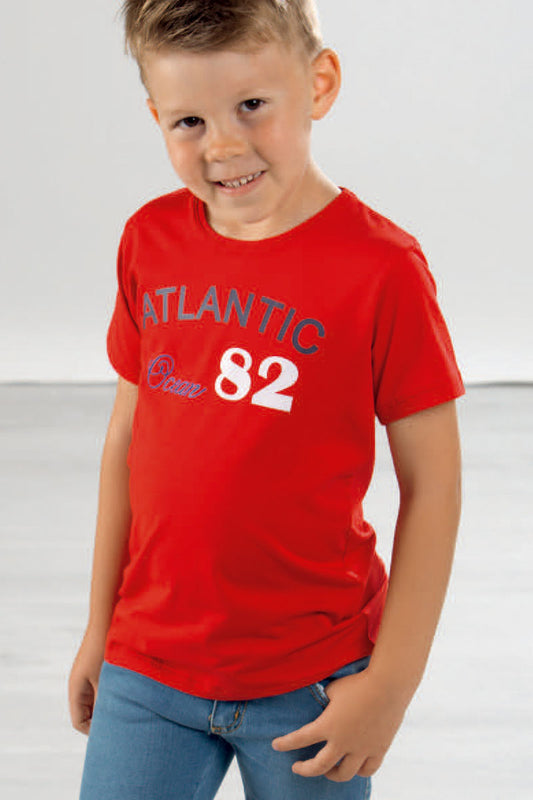 T-shirt mezza manica in cotone con stampa