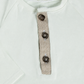 Completo 2 pezzi: Maglia in cotone elasticizzato garzato con tasca + pantalone effetto jeans
