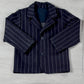 Giacca in tessuto gessato con collo revers