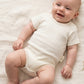 Body neonato mezza manica in cotone organico