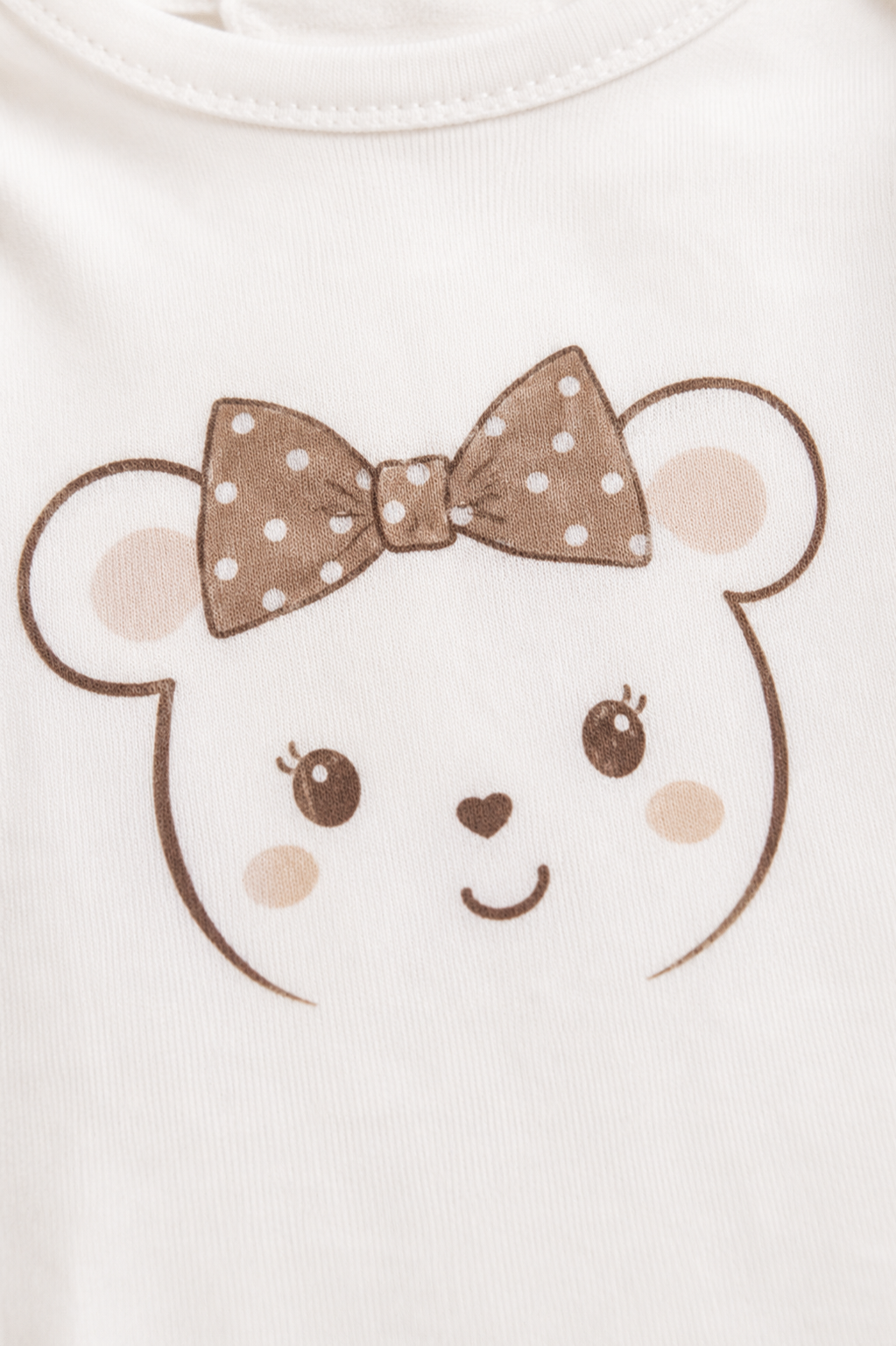 Completo 2 pezzi: T-shirt in cotone elasticizzato garzato con stampa - gonnellina in dainetto con bretelle