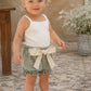Completo 2 pezzi neonata di cotone organico - Body + pantaloncino in mussola