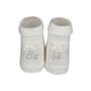 Scarpina neonato in cotone caldo con strass "bebe'"