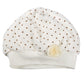 Cappellino in ciniglia a pois con applicazione