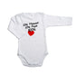 Body manica lunga con stampa - 50% Mamma 50% Papà 100% cuore