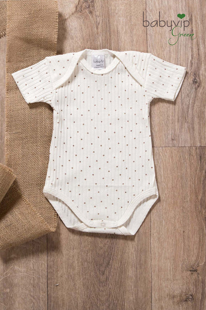Body neonato in cotone a mezza manica