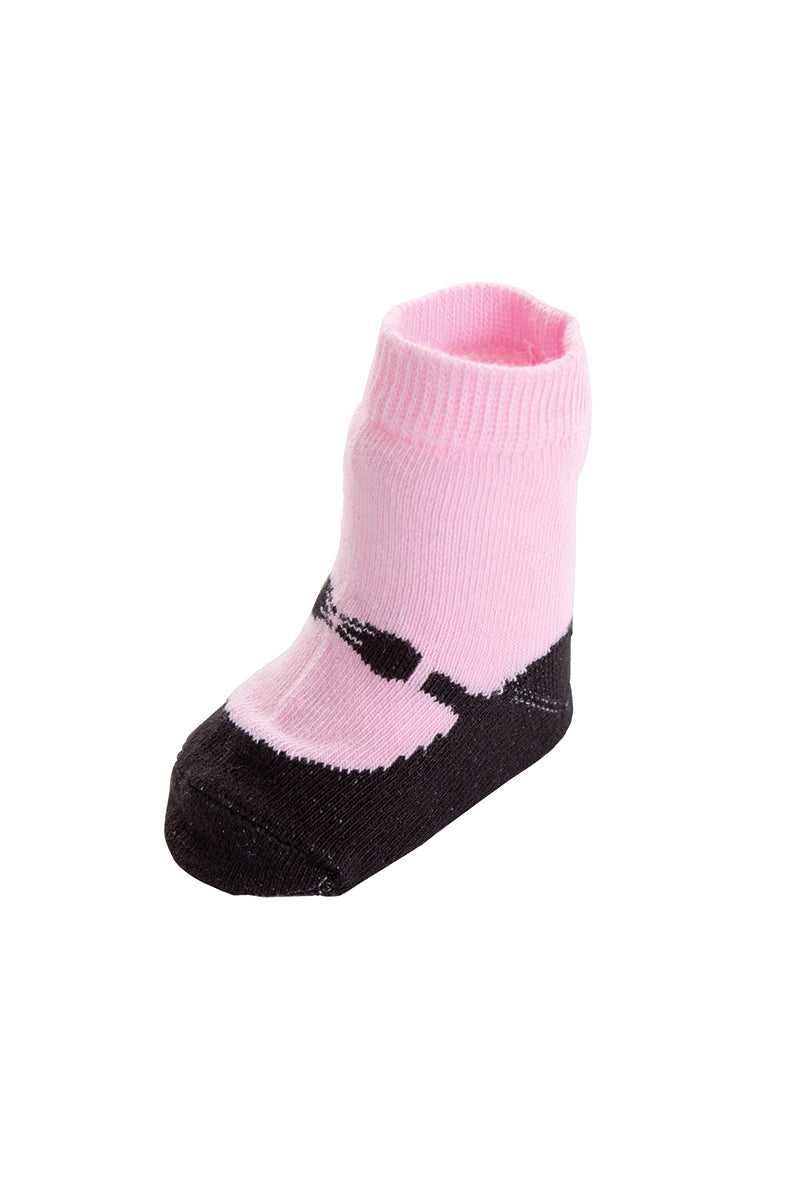 Set 6 calzini neonata a forma di scarpetta