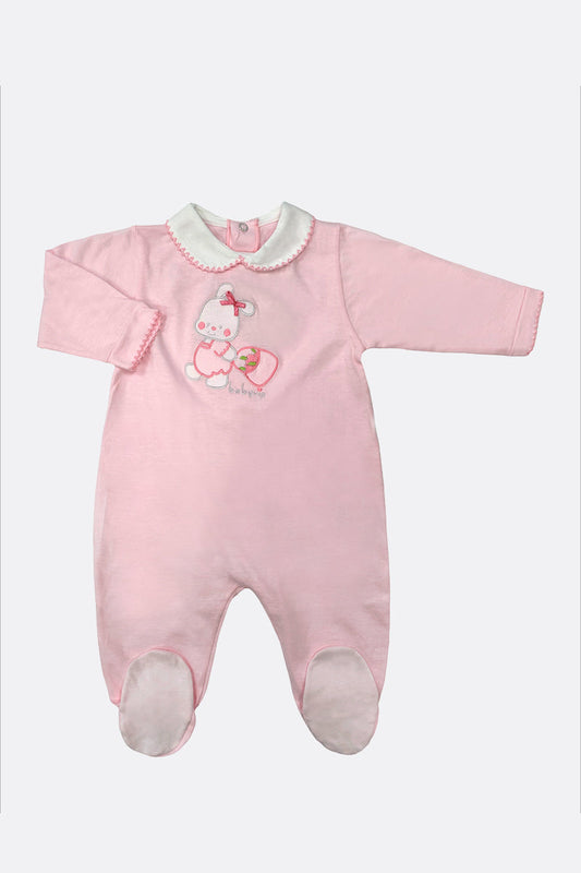 Tutina in cotone con ricamo