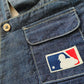 Salopette in cotone effetto jeans