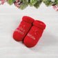 Scarpine in caldo cotone con strass "ll mio primo Natale"
