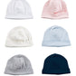 Cappellino neonato in ciniglia con risvolto