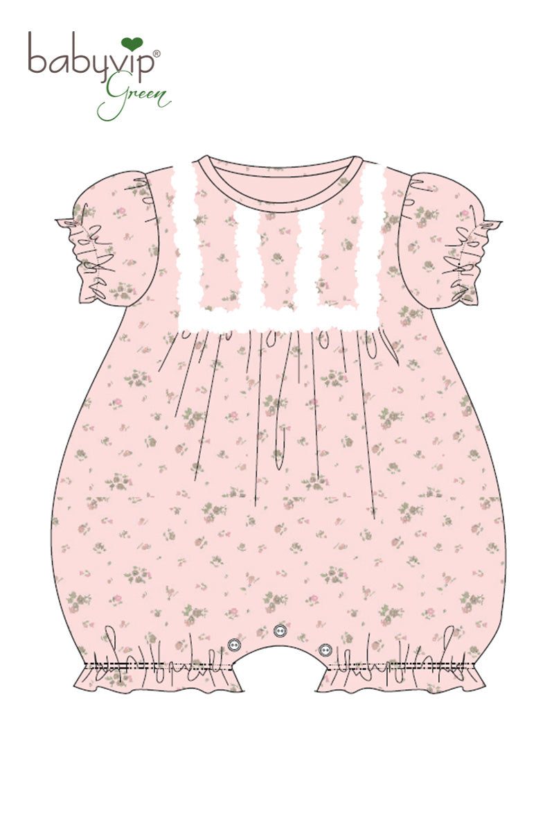 Pagliaccetto neonata in tela di cotone organico